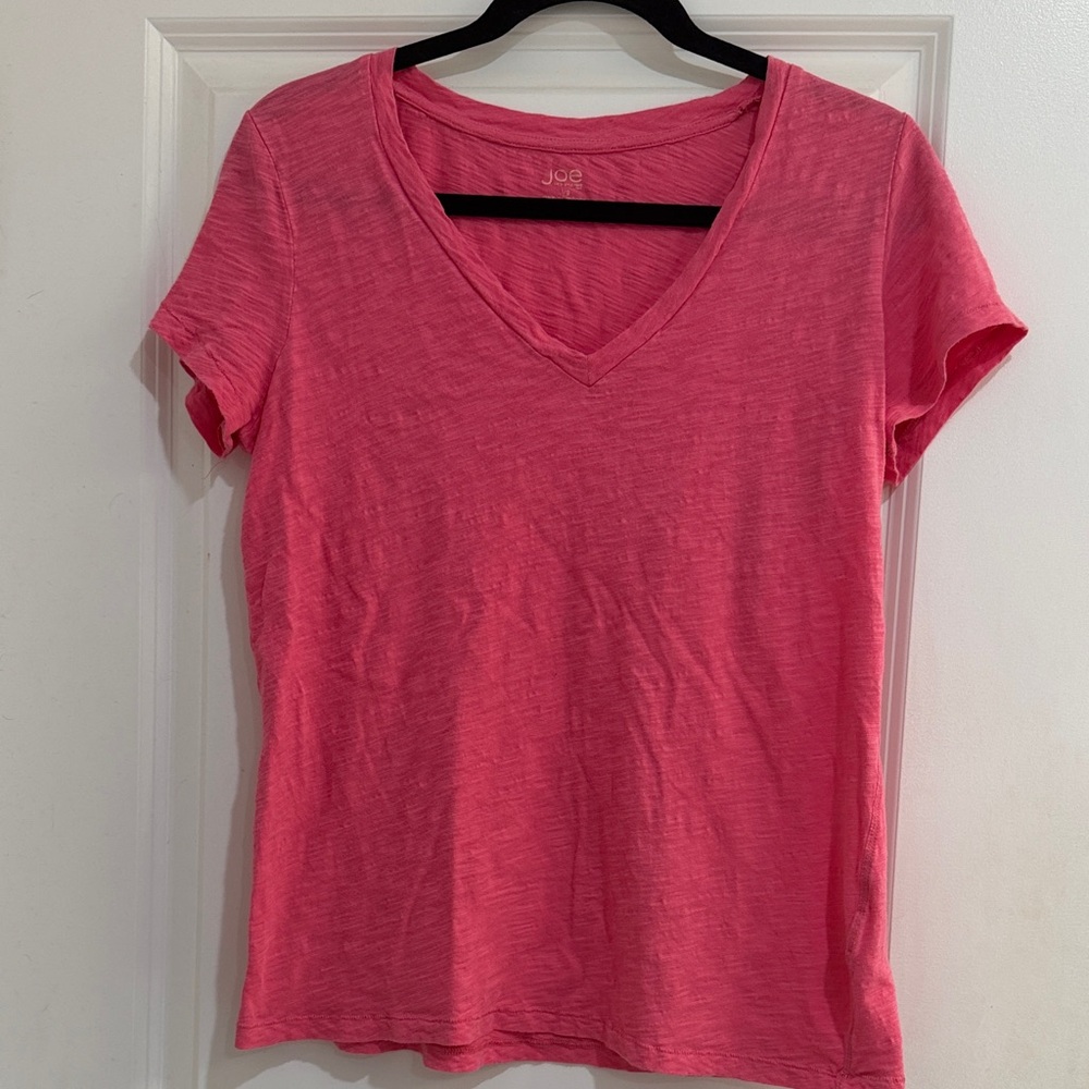 Joe Fresh Bright Pink Short Sleeve Tee